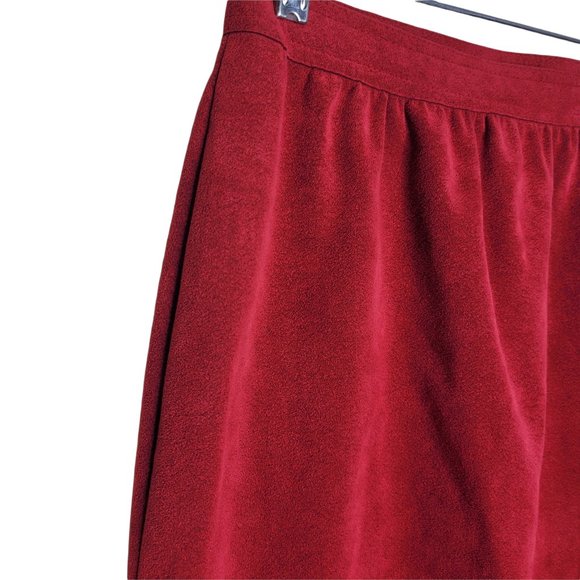 3 Piece Lot Suede Skirts Blue Red Tan Zip Up Back Pockets - Picture 6 of 12